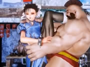 Dibujos animados Street Fighter Chun Li