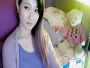 Hermosa chica china sexy striptease