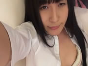 Chica de chat de Japón disfruta de la masturbación