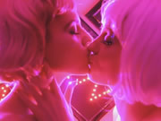 MENOS lesbianas besos de lengua
